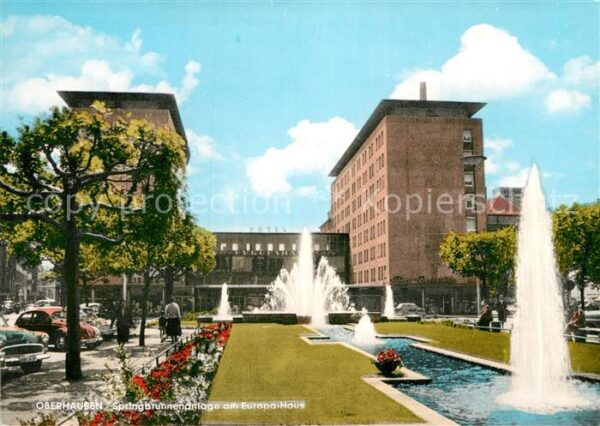 Oberhausen Springbrunnen am Europa Haus
