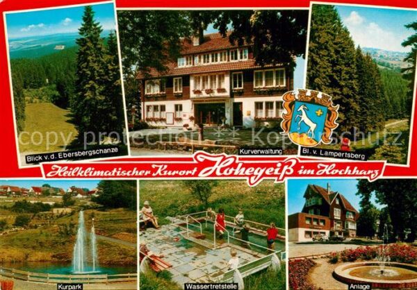 Hohegeiss Harz Blick von der Ebersbergschanze Kurverwa