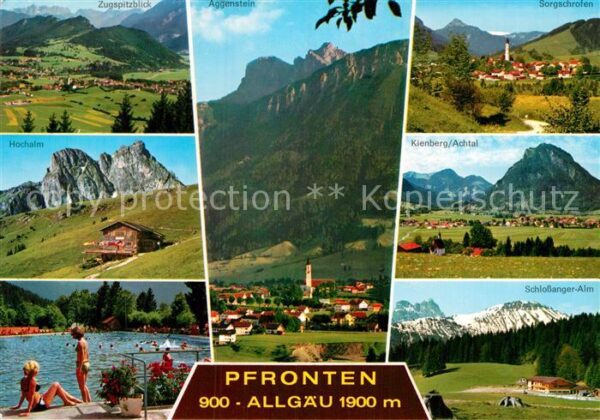 Pfronten Gesamtansicht mit Alpenpanorama Zugspit