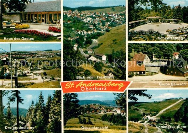St Andreasberg Harz Haus des Gastes Skilift Dreibrodesteine
