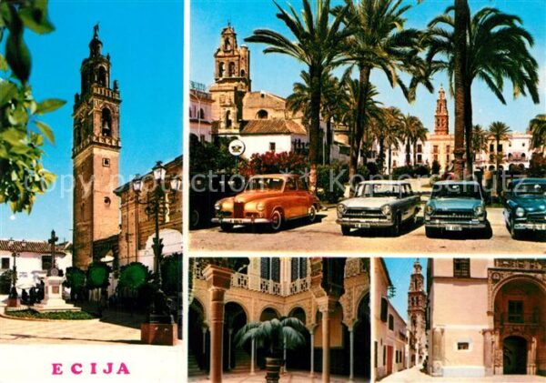 Ecija Teilansichten Kirche Automobile