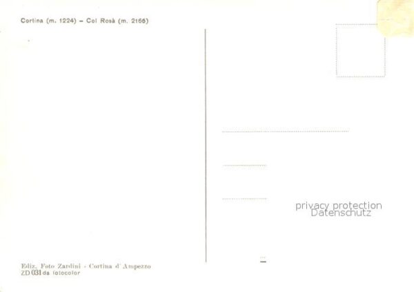 Cortina d Ampezzo Ortsansicht mit Kirche Blick zum Col Ro – Bild 2