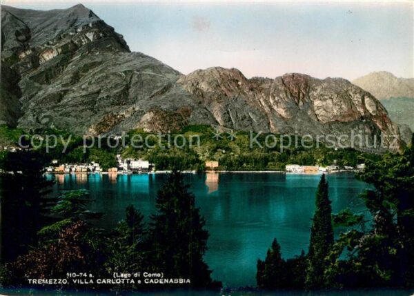 Tremezzo Lago di Como Villa Carlotta e Cadenabbia Comer See A