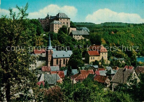 Blankenheim Ahr Ortsansicht mit Kirche und Burg Perle d