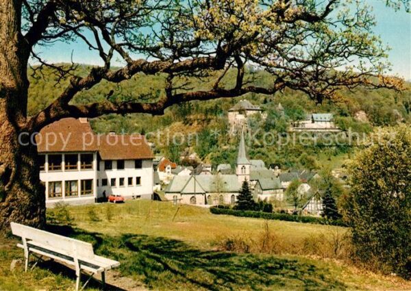 Bilstein Sauerland Teilansicht Luftkurort mit Kirche