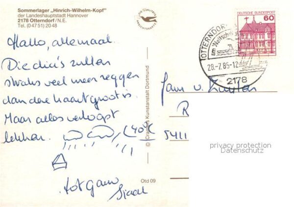 Otterndorf Niederelbe Sommerlager Hinrich Wilhelm Kopf Badest – Bild 2
