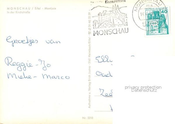 Monschau Partie in der Kirchstrasse Kirche – Bild 2