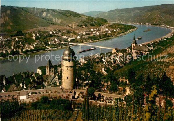 Zell Mosel Panorama Moseltal Weinberge