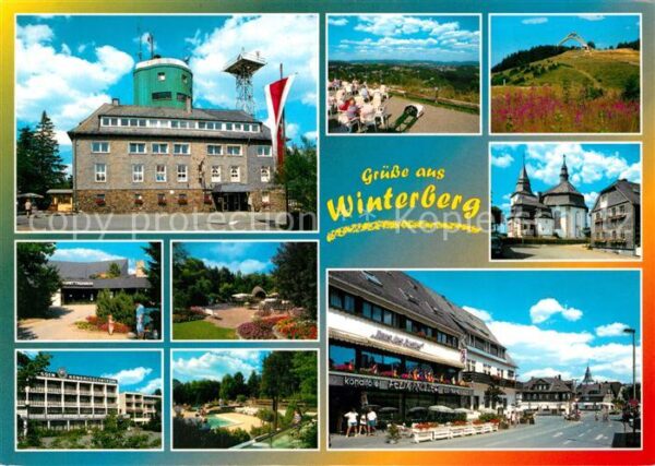 Winterberg Hochsauerland Teilansichten Hotel Restaurant Park Ski