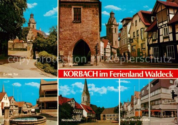 Korbach Enser Tor Stechbahn Altstadt Kirche Str