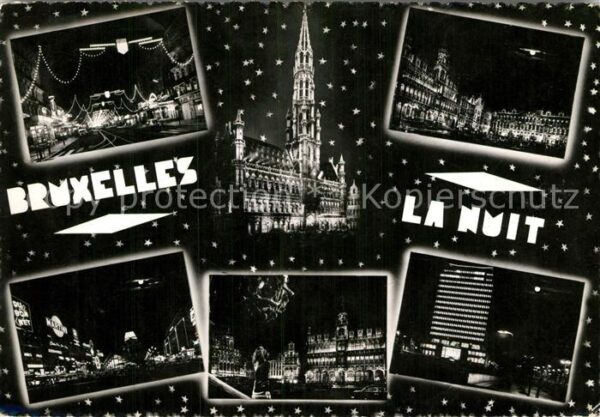 Bruxelles Bruessel la nuit