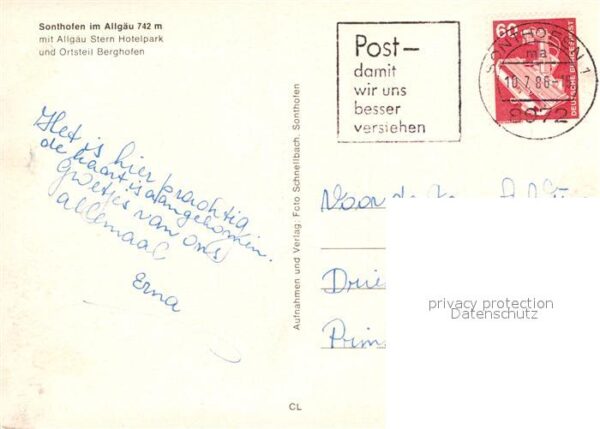 Sonthofen Oberallgaeu Gesamtansicht mit Alpenpanorama Allgäu – Bild 2