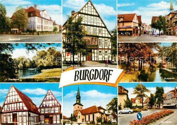 Burgdorf Hannover Schule Stadtpark Teich Fachwerkhaus St
