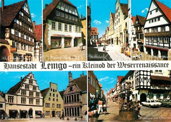 Lemgo Altstadt Fachwerkhäuser Planetenhaus Mi