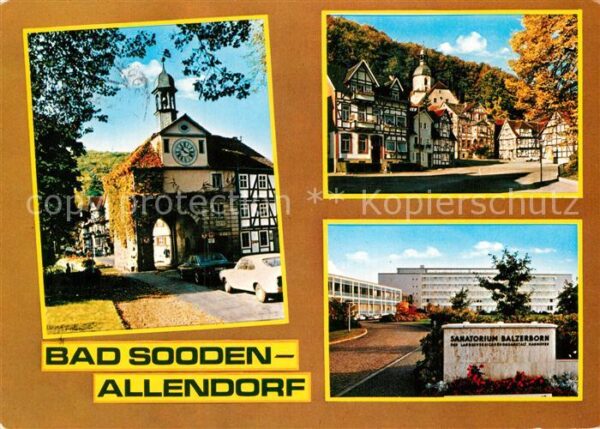 Bad Sooden-Allendorf Torbogen Altstadt Fachwerkhäuser Sanato