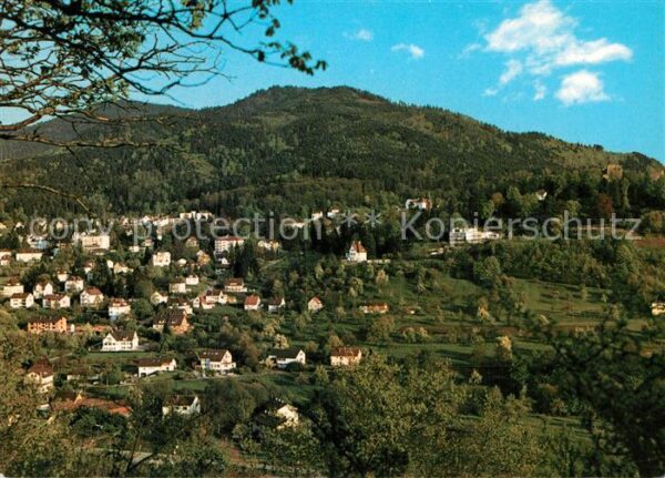 Badenweiler Blick vom Römerberg auf den Blauen Ther