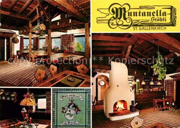 St Gallenkirch Vorarlberg Muntanella Stöbli Gaststätte Kaminzimme