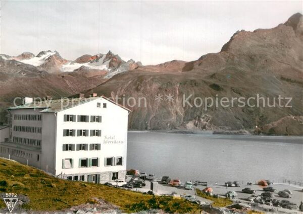 Silvretta-Hochalpenstrasse Hotel Silvrettasee mit Stausee Alpen
