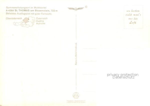 Sankt Thomas Blasenstein mit Heimkehrerkreuz Fliegeraufnahme – Bild 2