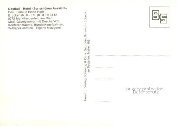 Marktheidenfeld Gasthof Hotel Zur schönen Aussicht – Bild 2