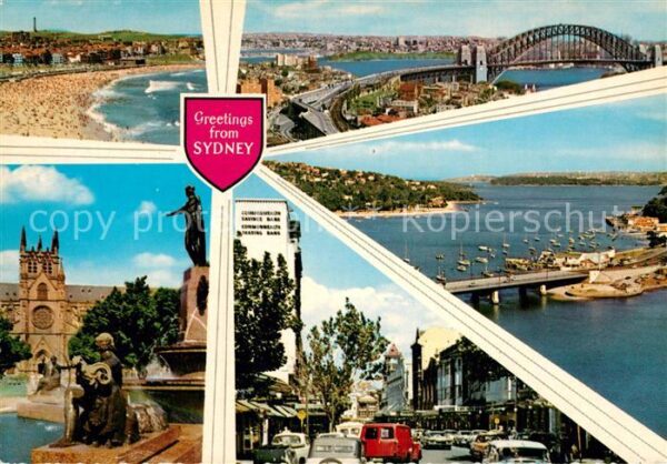 Sydney New South Wales Strand Brücke Denkmal Statue City Bucht
