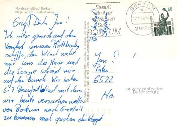 Borkum Platje und Ort Fliegeraufnahme – Bild 2