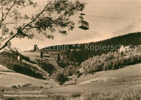 Oberwiesenthal Erzgebirge Schönjungferngrund mit Sprungschanzen S
