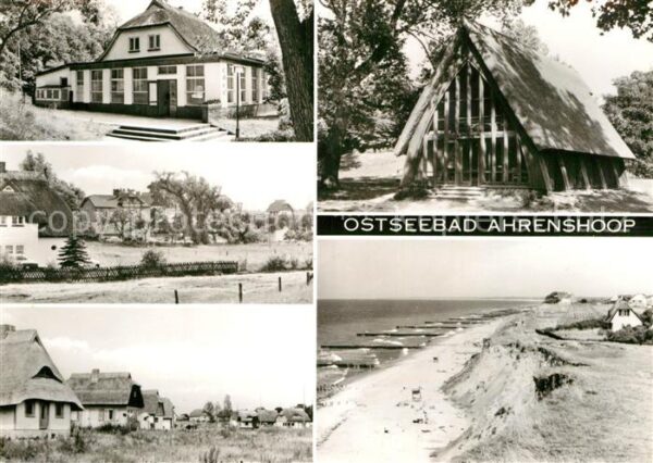 Ahrenshoop Ostseebad Teilansichten Kirche Strand
