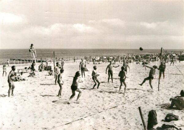 Kuehlungsborn Ostseebad Strandsportplatz Beachvolleyball