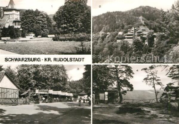 Schwarzburg Thueringer Wald Max Reimann Platz HO Hotel Erholungshei