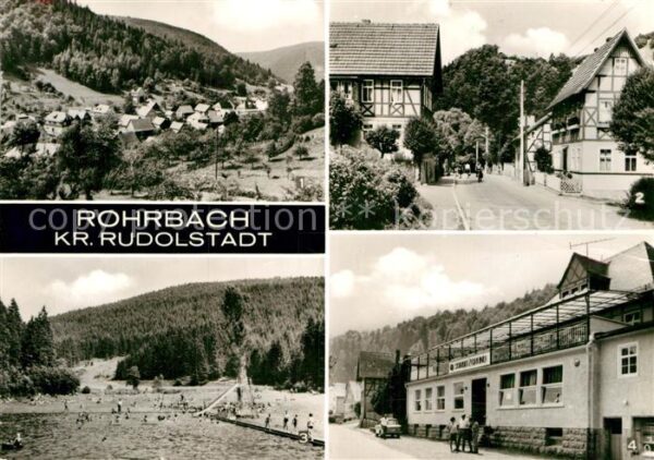 Rohrbach Saalfeld Teilansichten Waldbad Konsum Gaststätte