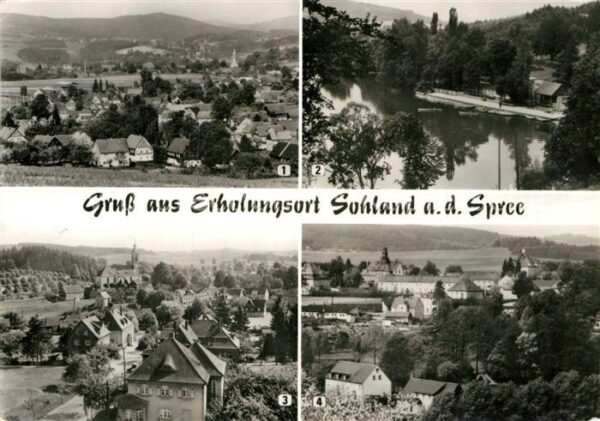 Sohland Spree Teilansicht Erholungsort Stausee mit Go