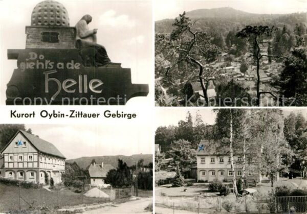 Oybin Teilansichten Denkmal Zittauer Gebirge