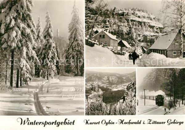 Oybin Winterpanorma Hochwald Zittauer Gebirge