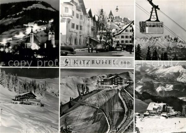Kitzbuehel Tirol Wintersportplatz Bergbahn Berghotel Alp