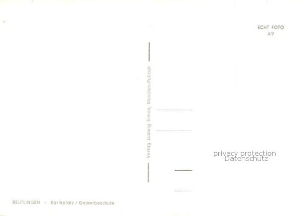 Reutlingen BW Karlsplatz Gewerbeschule – Bild 2