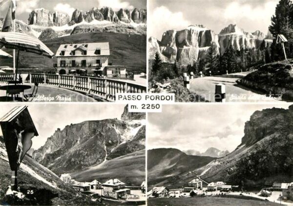 Passo Pordoi Albergo maria Strada delle Dolomiti Geb