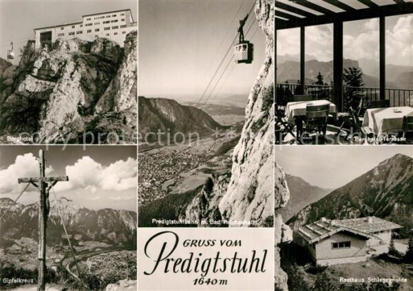 Bad Reichenhall Predigtstuhl Berghotel Terrasse Gipfelk