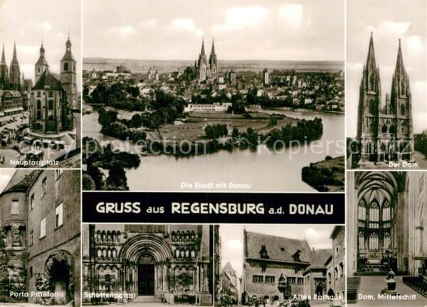 Regensburg Neupfarrplatz Porta Praetoria Stadtpano