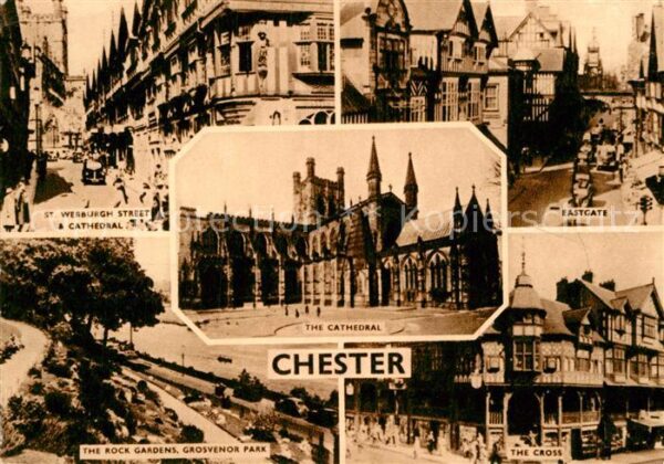 Chester Cheshire St Werburgh Street Cathedral Rock Garde