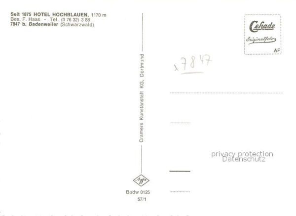 Badenweiler Berghotel Hochblauen Aussichtsturm Belc – Bild 2
