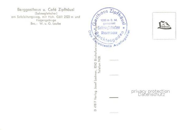 Berchtesgaden Berggasthaus Zipfhäusl am Soleleitungsw – Bild 2