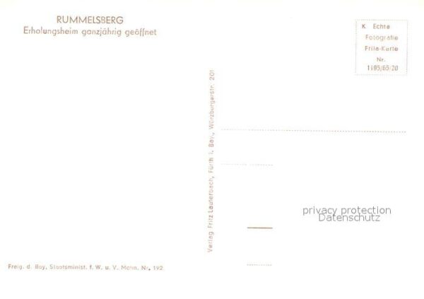 Rummelsberg Erholungsheim Fliegeraufnahme – Bild 2