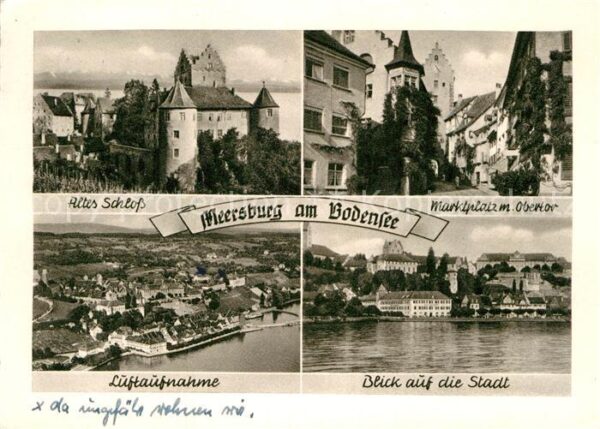 Meersburg Bodensee Altes Schloss Marktplatz Obertor Luftau