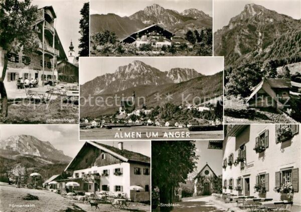 Anger Chiemgau und Almen in der Umgebung Alpenpanorama