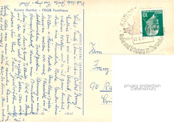 Hartha Tharandt FDGB Forsthaus Kurort – Bild 2