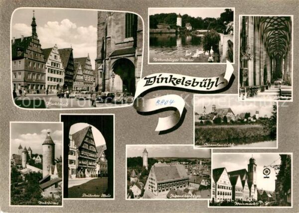 Dinkelsbuehl Marktplatz Weiher Wehrtürme Deutsches H