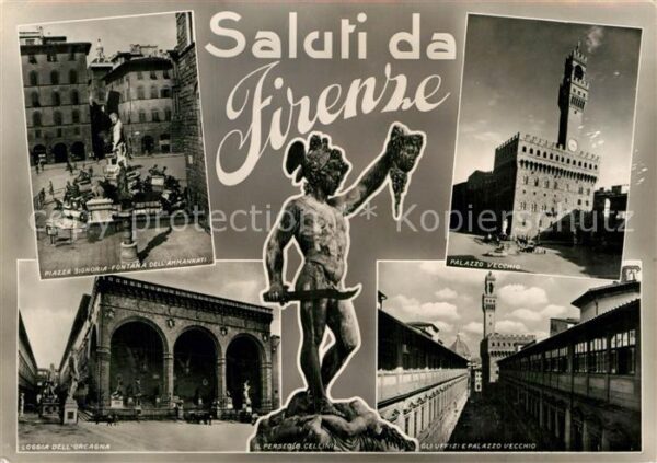 Firenze Florenz Piazza Signoria Fontana Loggia dell Orc