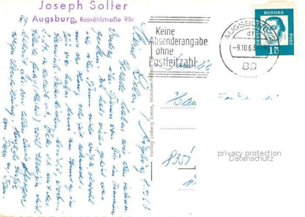 Augsburg Jacobikirche Rathaus Jacobstor Theater – Bild 2