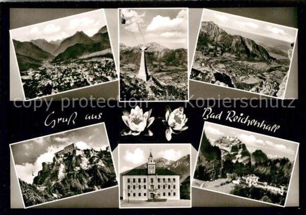 Bad Reichenhall Alpenpanorama Predigtstuhlbahn gegen Re